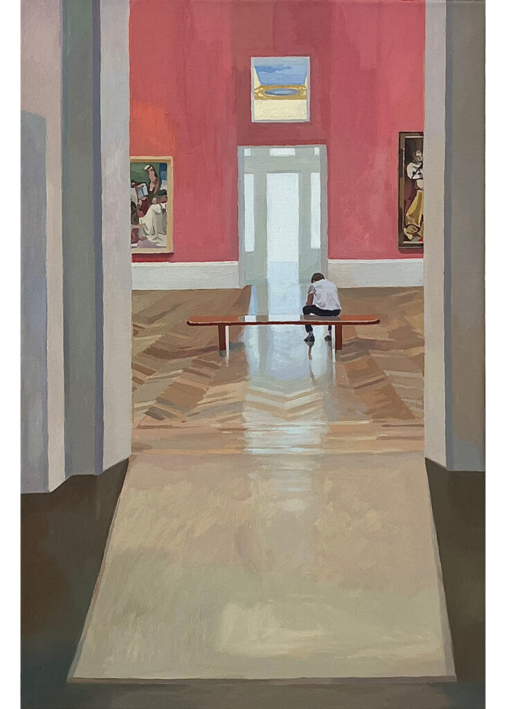 Renjie Wang - In the red Painting hall
