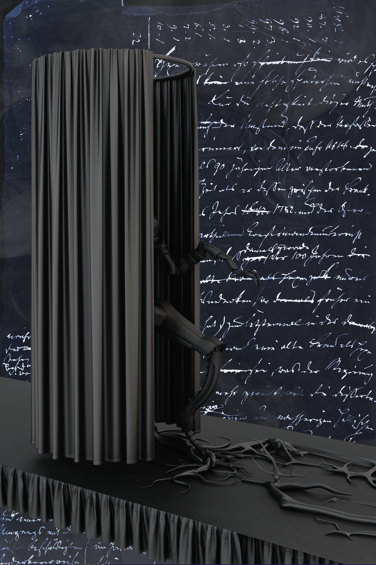 Annkathrin Kluss, Map #1, 50 x 75 cm, Druck, Aluminiumrahmen, 2022