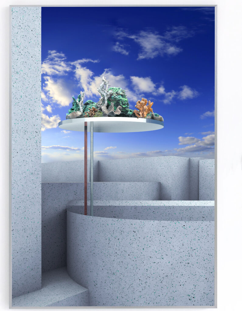 Annkathrin Kluss, Songs Unsung (Corals), 70 x 105 cm, Tintendruck, gerahmt, 2021