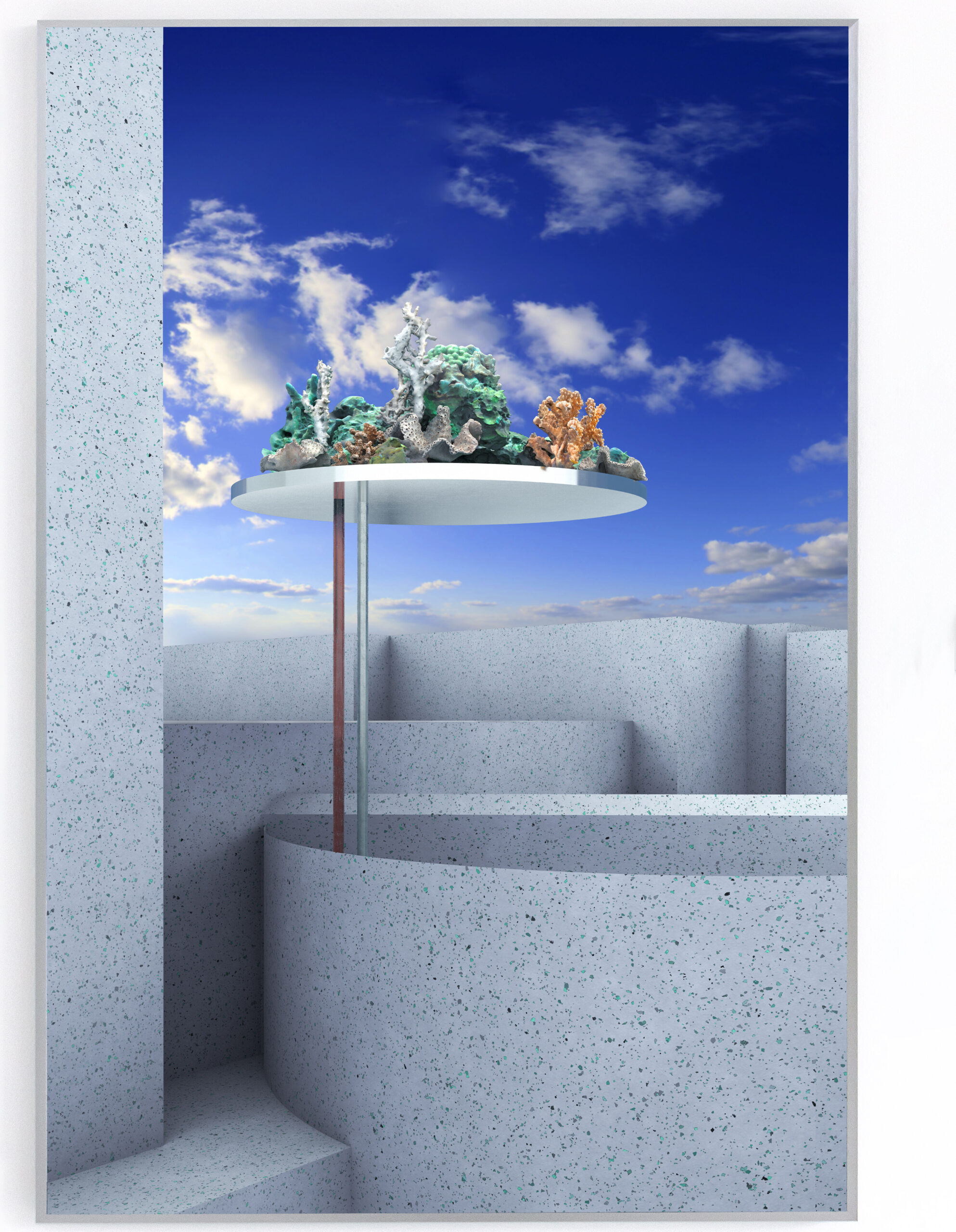 Annkathrin Kluss, Songs Unsung (Corals), 70 x 105 cm, Tintendruck, gerahmt, 2021