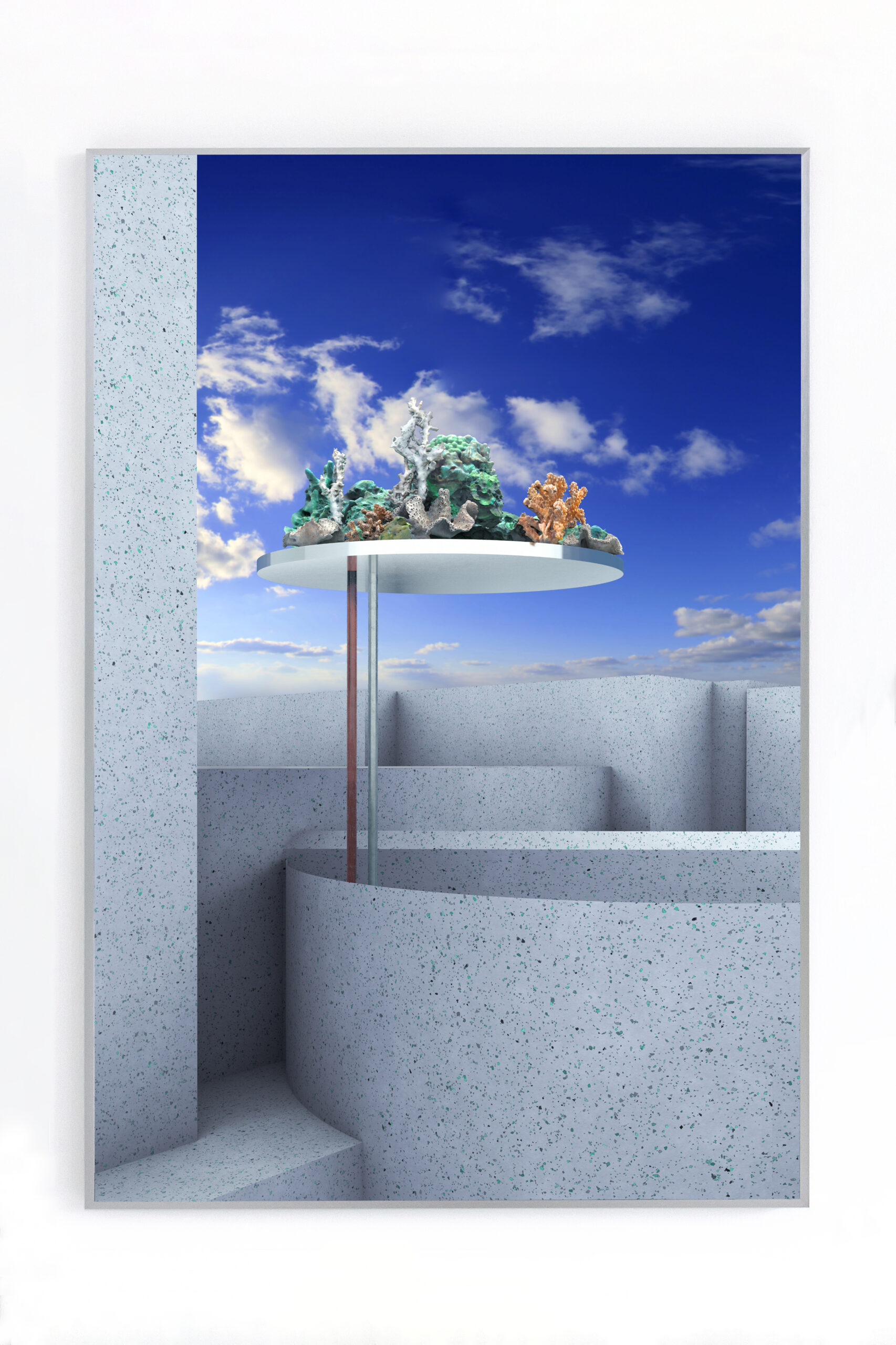 Annkathrin Kluss, Songs Unsung (Corals), 70 x 105 cm, Tintendruck, gerahmt, 2021