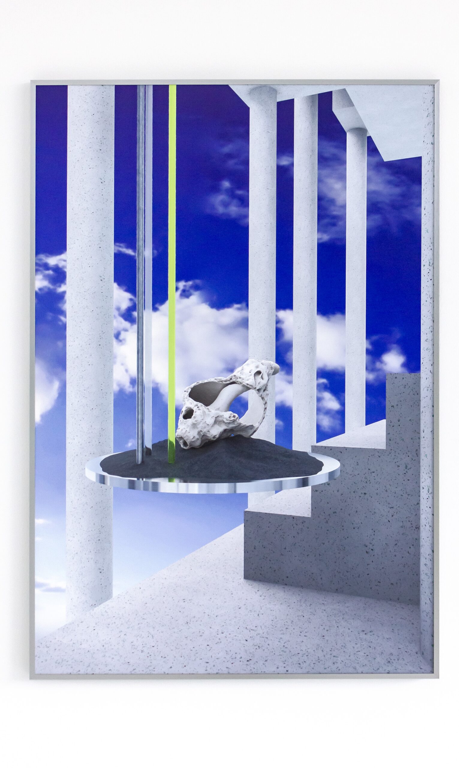 Annkathrin Kluss, Songs Unsung (Shell), 70 x 105 cm, Tintendruck, gerahmt, 2021