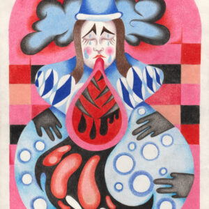 Siggi Sekira – Self-portrait as a Pierrot In a Pink Dream