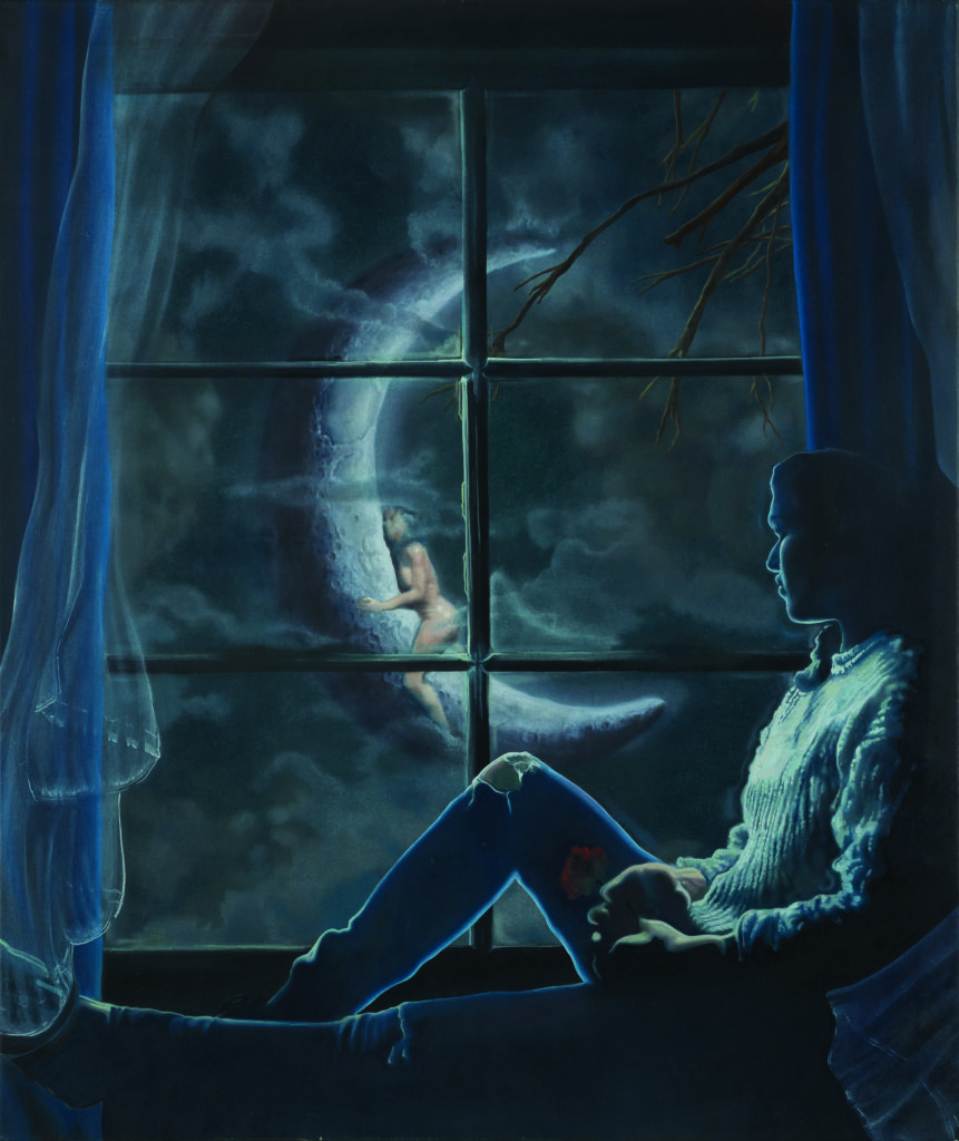 Paris Giachoustidis - Selfportait with Halfmoon